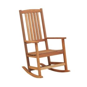 Patio Rocking Chair Ergonomic High-Back Outdoor Rocker with Smooth Rocking Base