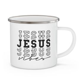 Enamel Camping Mug, Jesus Vibes