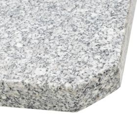 vidaXL Umbrella Weight Plate Granite 55.1 lb Square Gray (Option: as picture)