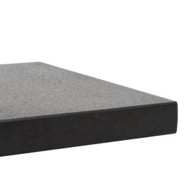 vidaXL Parasol Base Granite 28.5 kg Square Black (Option: as picture)